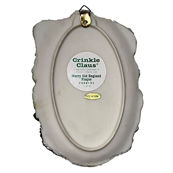 Santa Crinkle Claus Plaque Merry Old England by Possible Dreams 1996 659301 - Picture 5 of 7